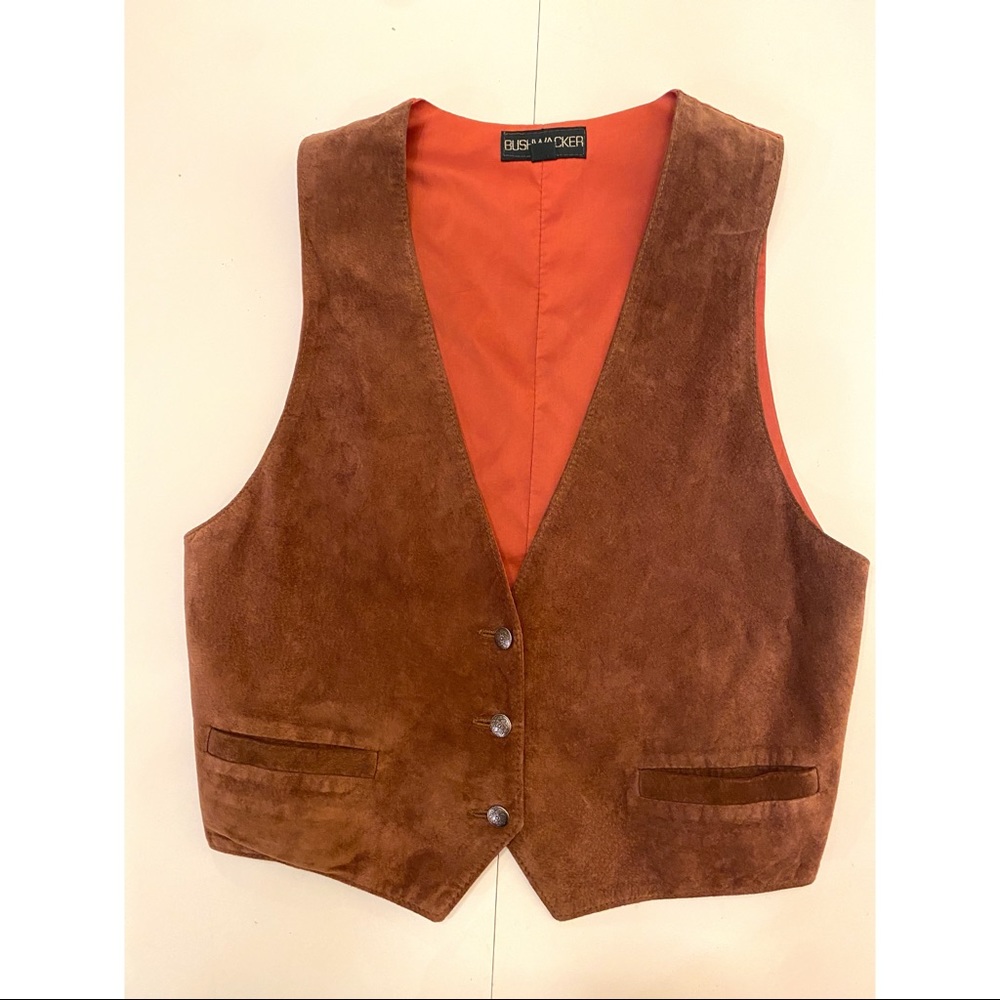 Vintage Bushwhacker USA Leather Vest Size S